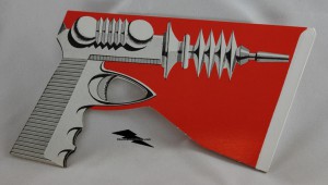 Flash Gordon Rangers cardboard ray gun (1970s)
