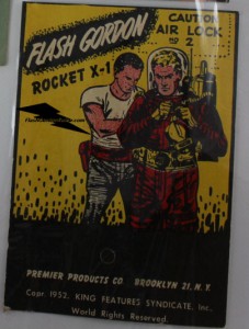 Flash Gordon Rocket X-1 display card (1952)
